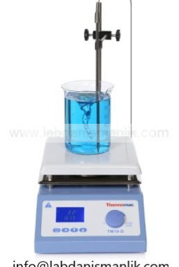 MANYETİK KARIŞTIRICI – ISITICILI – DİJİTAL – THERMOMAC TM19D Plaka 19×19 cm, 2000 rpm