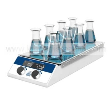 MANYETİK KARIŞTIRICI – ISITICILI – DİJİTAL – YOONING HS-8 – 8 Noktadan Karıştırmalı , Max 120 C°