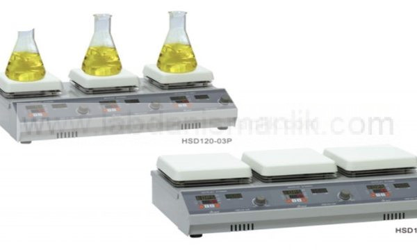 MANYETİK KARIŞTIRICI – ISITICILI – DİJİTAL – Çoklu – MTOPS HSD120-03P – 120 mm * 120 mm Tabla , 3 Pozisyon ,  Max.380 °C