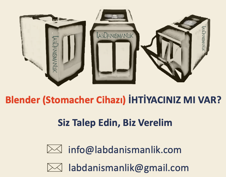 Blender (Stomacher Cihazı) ihtiyacınız için bize ulaşabilirsiniz. Blender (Stomacher Cihazı) ihtiyacınız için bize ulaşabilirsiniz.