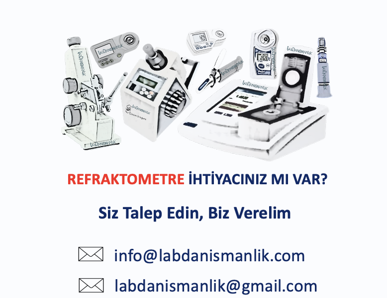 REFRAKTOMETRE CİHAZI ihtiyacınız için bize ulaşabilirsiniz. REFRAKTOMETRE CİHAZI ihtiyacınız için bize ulaşabilirsiniz.